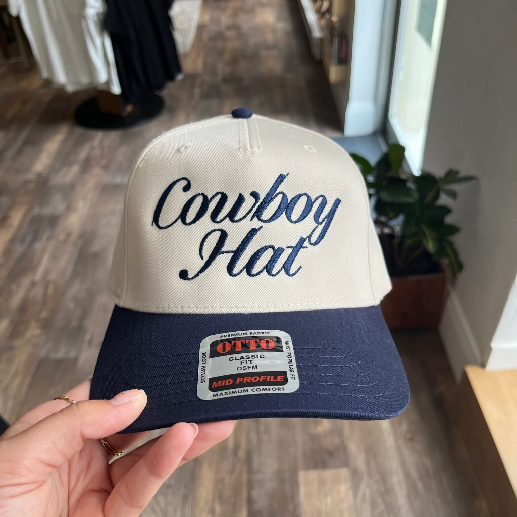 Cowboy Hat Cap Country Style Vintage Hat Unisex Accessories Embroidered Hat Cap